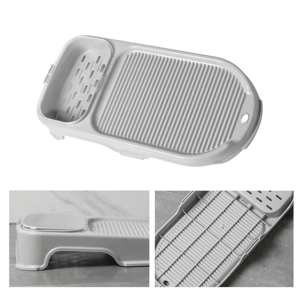 Mini tarka 2 w 1 przenośna antypoślizgowa plastikowa deska do prania z uchwytem na mydło do domu Dormi