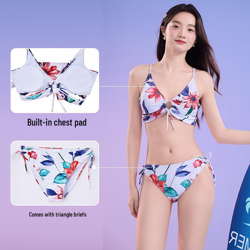 High-End Sun Protection Three-Piece Bikini Set with Cover-Up for Women