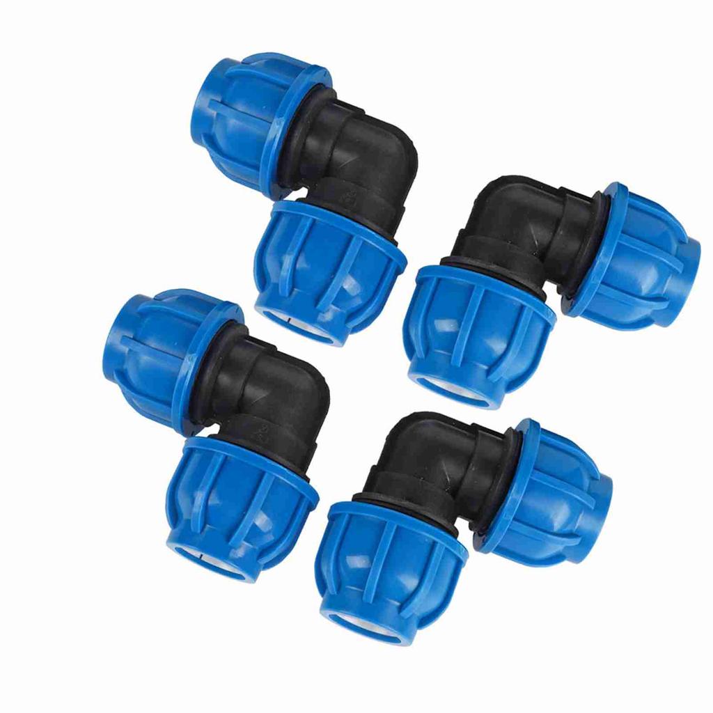 4 st PE-plast 32 mm till 32 mm Vinkeladapteranslutning Vattenrörsfittings Tillbehör