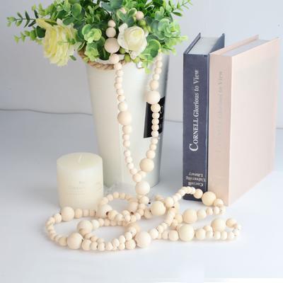 Perline di Legno 8-20mm Decorazione Casa Colore Legno Naturale Creazione Gioielli Accessori Fai da Te Braccialetto Fatto a Mano Rotondo
