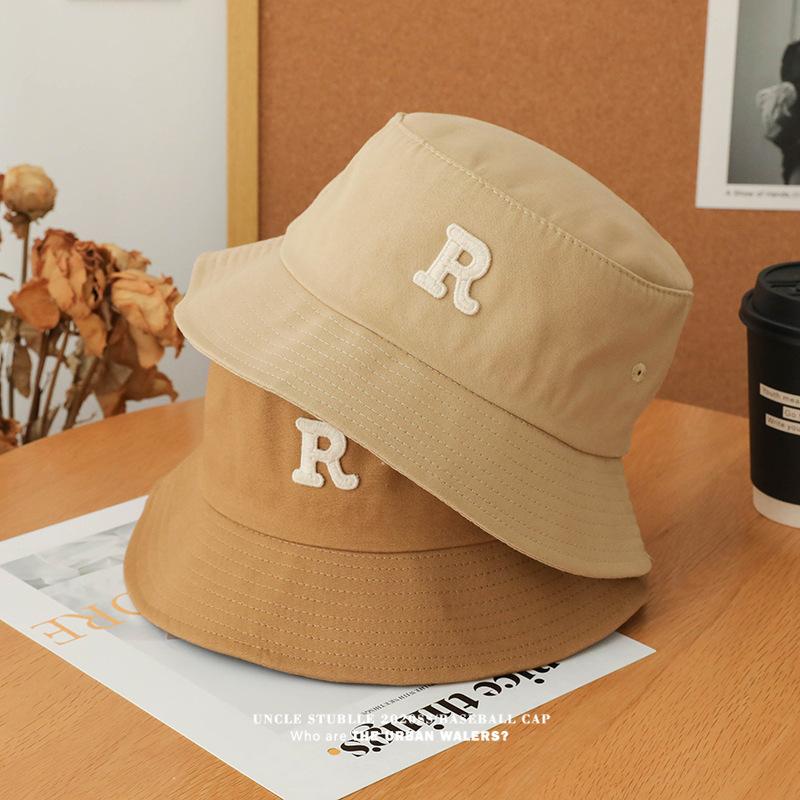 R Letter Fisherman Hat Unisex Spring/summer Sun Visor Hat Outdoor Travel Beach Camping Casual Hat