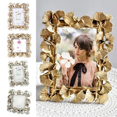 Creative Ginkgo Leaf Photos Frames Nordic Resin Photo Holder Shooting Photo Props