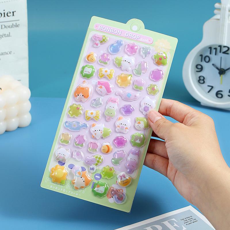3D Embossed Acrylic Diamond Gem Stickers for Kids  Phone Decoration