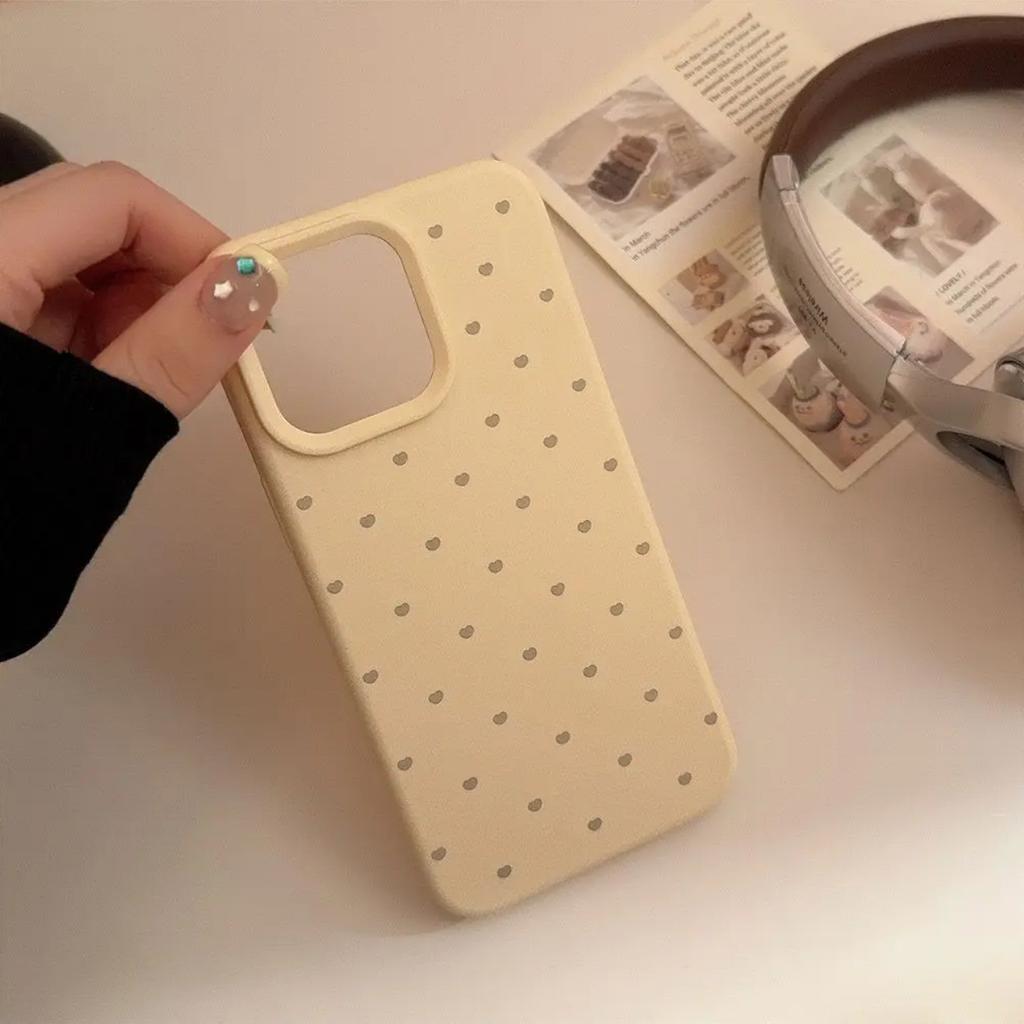Full screen small love is suitable for Apple 16/17pro mobile phone case 15 liquid glutinous rice 13 personality 12 large holes 14 soft cover