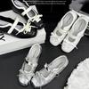 Inner Height Increase 5Cm Fashion Ballet Shoes Women'S Summer New Casual Sports Shoes Bow Mary Jane Shoes