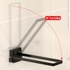 Self Adhesive Bathroom Towel Holder Toilet Towel Rack Wall Mounted Kitchen Shelf 90° Folding Towel Bar No Drill 18/25/33/43CM