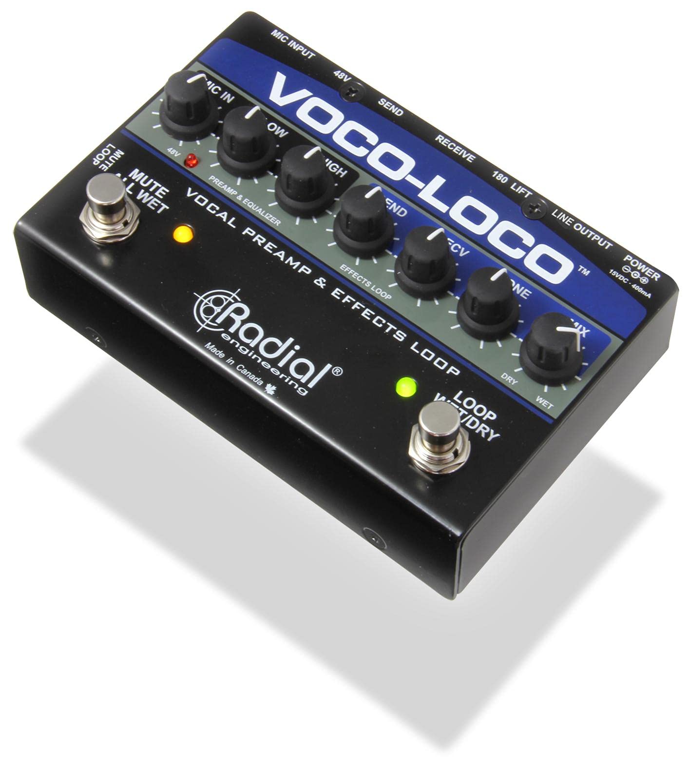 

Радіальний Voco Loco Mic Effect Loop Перемикач гітарних ефектів &