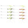 10Pcs Artificial Simulation Shrimp Shape Luminous Soft Fish Lure Bait Fishing Tackle with Hook for Sea Fresh Water