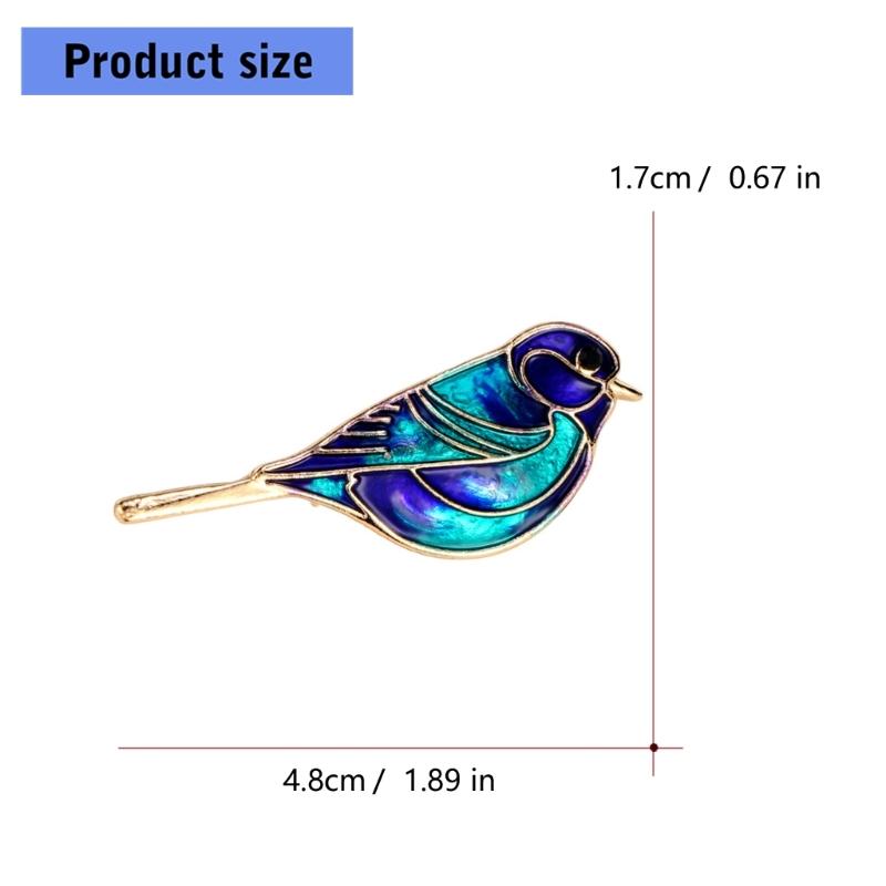 Chic Crystal Embellished Bird Brooch Secure Locking Mechanism Lightweight 6g Design Elegant Accessory For Everyday Elegance