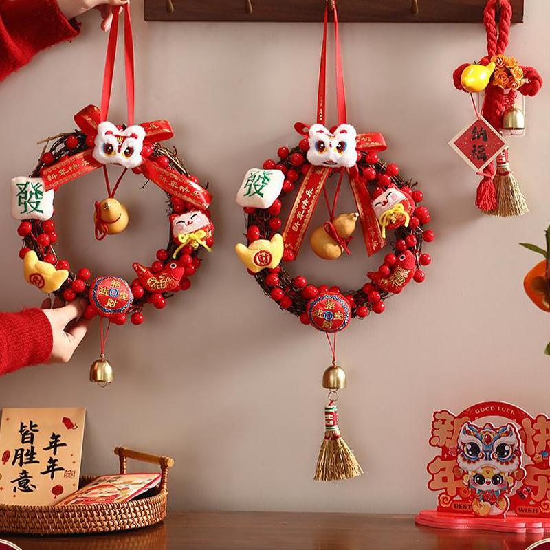 Horse Year New Year Decorations Festive Door Hangings For 2026 New Year'S Day Spring Festival Scene Decorations