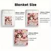 Anime Pastry Chef 2D Flat Pattern Flannel Blanket High quality All Seasons Warmth and Comfort Perfect for Christmas Gifts.NMT0928265