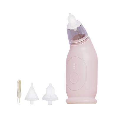Rechargeable Nose Aspirator Electric Nasal Aspirator with 2 Suction Head Toddler Nasal Extractor Automatic Nose Cleaner