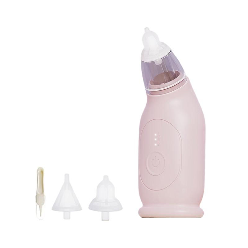 Automatic Nose Cleaner with 2 Suction Head Electric Nasal Aspirator Rechargeable Nose Aspirator Toddler Nasal Extractor