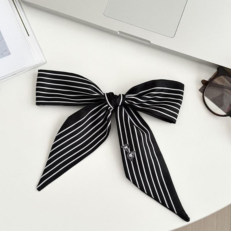 Striped Silk Scarf, Long Strip, New High-end Small Scarf, Neck Accessories, Tied Bag, Streamer Headscarf, Braided Hair Belt, Decorative Belt.