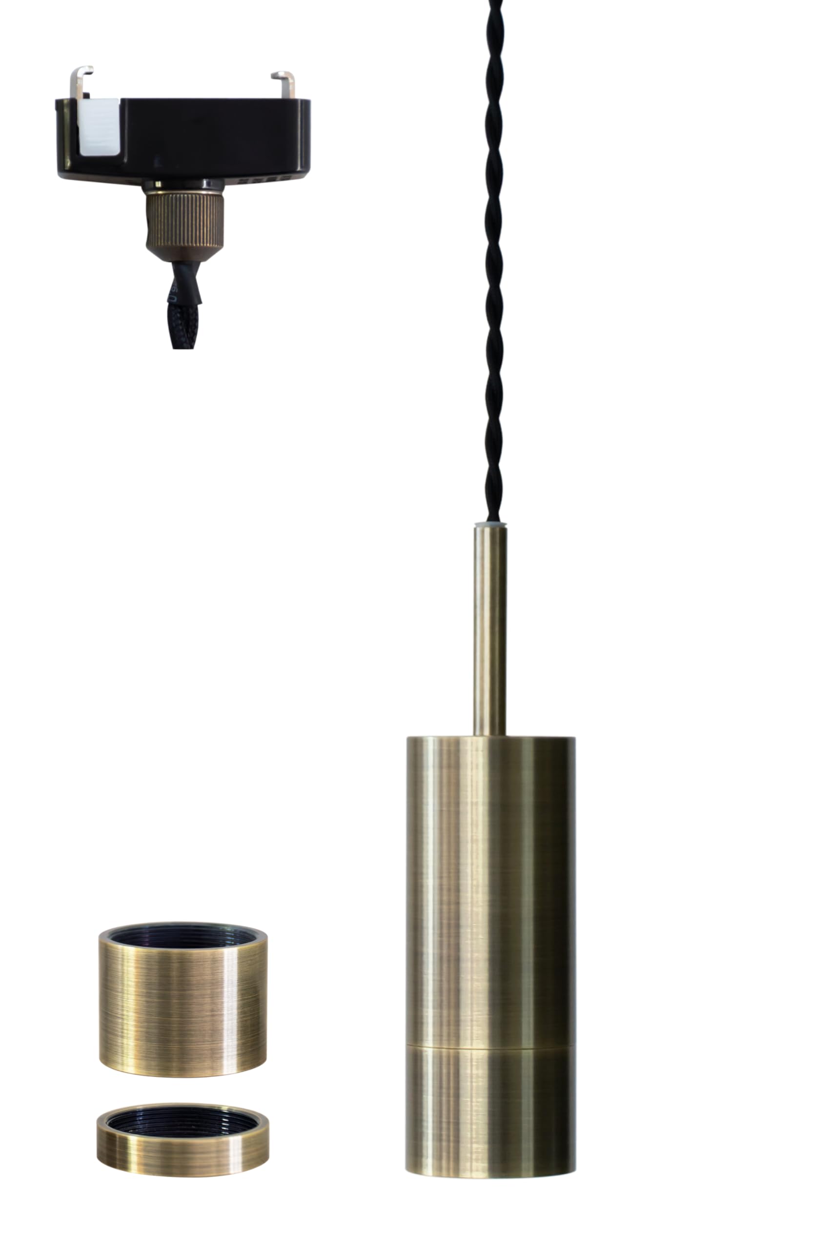 

[Compatible with Phillips Hue] Ampoule Pendant Light, E26, Single Light, Bulb Sold Separately, Antique Gold, Simple Modern, 2-Way Lighting