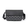 Japanese Style Small Square Bag, New Version Of Men'S Small Satchel, Street Trend Casual Men'S Plaid Shoulder Bag Men'S Bag