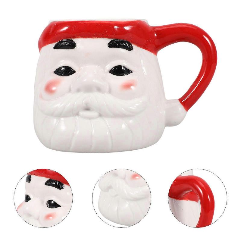 Santa Claus Mug Ceramic Mug for Milk Holiday Theme 401-500Ml