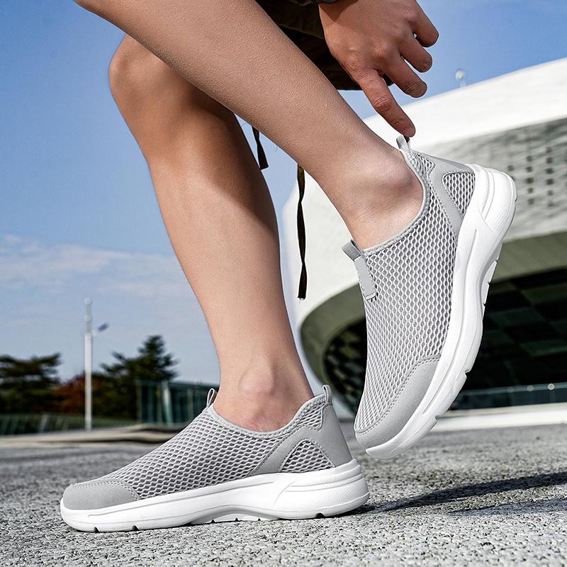Fashion Men's Sneakers Breathable Mesh Men Casual Shoes Outdoor Non-Slip Big Size Loafers Walking Lightweight Male Tennis shoes