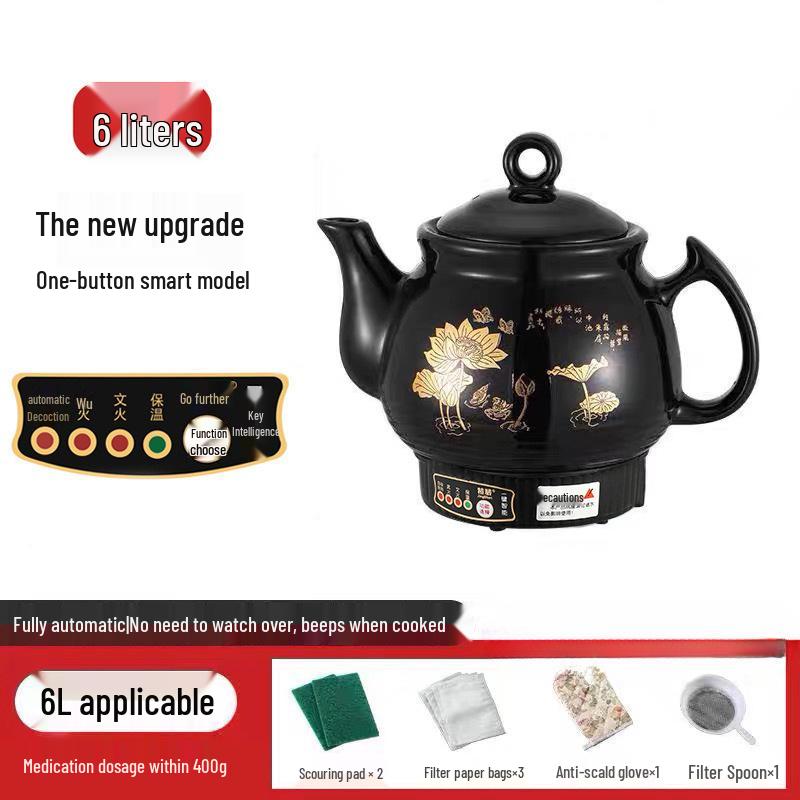 Vollautomatischer elektrischer Dekoktionstopf - Keramik-Kasserolle für traditionelle chinesische Medizin