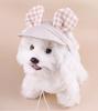 Rainbow Dog Princess Hat Visor Hat Prevent Suffocation Pet Dog Porous Sun Hat Cap With Ear Holes for Small Dogs Cats