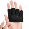 1 Paire Gants de Fitness Épaissis Perméables à la Sueur Anti-callosités Antidérapants Résistants à la Friction Quatre Doigts Gants d'Entraînement d'Haltérophilie Fourniture d'Extérieur