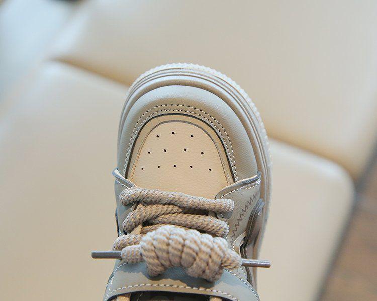 2025 Kids' Sneakers: Boys' Solid Bottom & Girls' High-Top Bread Shoes for Autumn/Winter