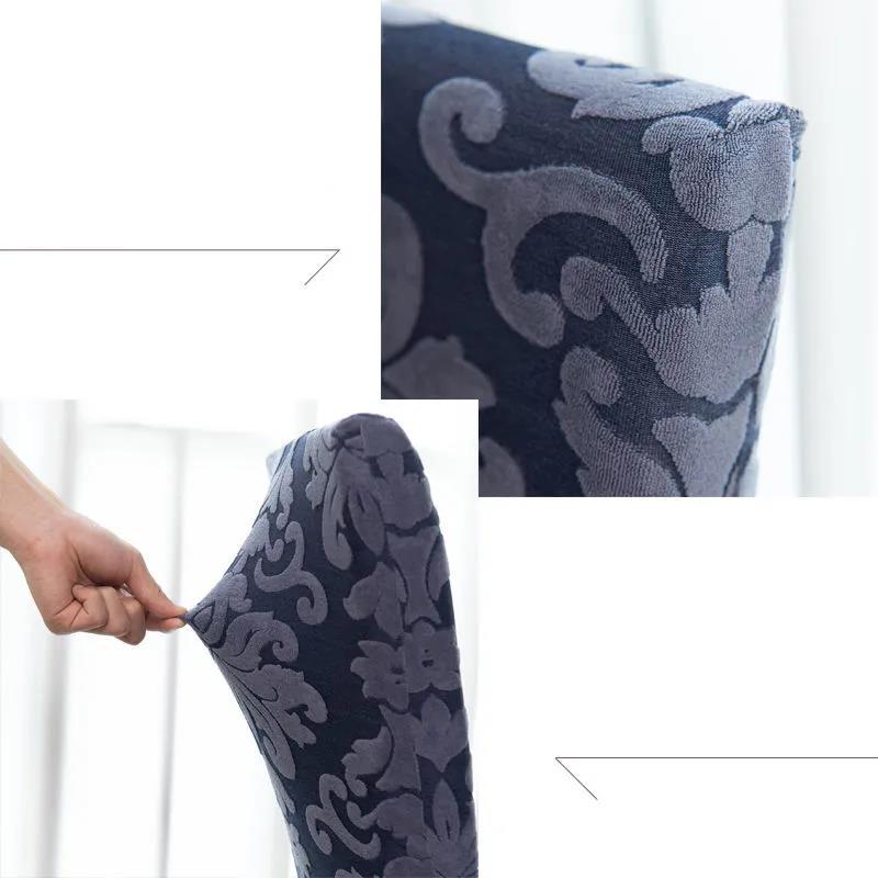 Thickened Printing Chair Cover Hotel Household Jacquard Fabric Universal Universal Elastic One-piece Chair Cover