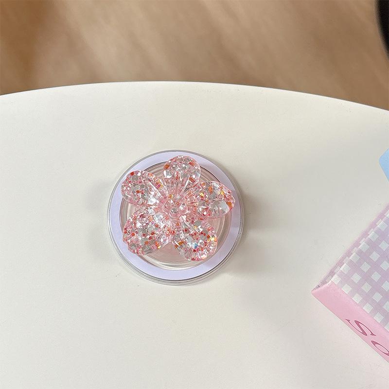 Colorful Sequin Flower Magnetic Phone Grip & Stand