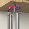 360 Degree Rotation Utensil Hanging Rack Stainless Steel Coat Hangers Sundries Hooks  Bathroom