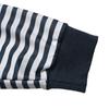 European American Retro Style Bow-Decorated One-Shoulder Striped Women's Hoodie