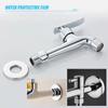 6/1PCS Self-Adhesive Stainless Steel Faucet Decorative Cover Shower Chrome Finish Water Pipe Wall Covers Bathroom Accessories