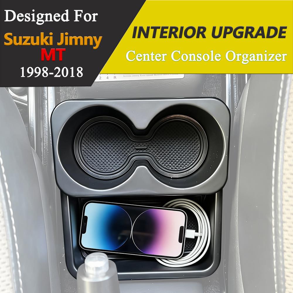 Schaltgetriebe Organizer Becherhalter Armaturenbrett Ablagefach Handyhalter für Suzuki Jimny JB43 Manuelles Getriebe 1998-2018 Autozubehör