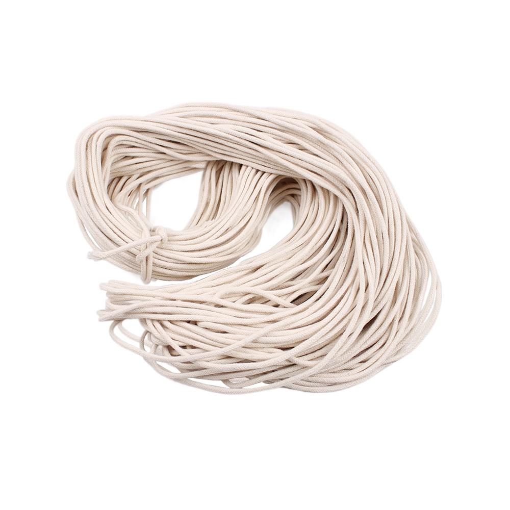Docht für Alkohollampen, Ersatzdocht, rund, 5 mm, geflochten, für Öllampen und Kerzenherstellungszubehör, handgefertigte DIY-Kerze
