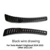 For Tesla Model 3 Highland 2025 Trunk Threshold Strip Anti Scratch Stainless Steel Trunk Guard Door Sill Protective Accessories