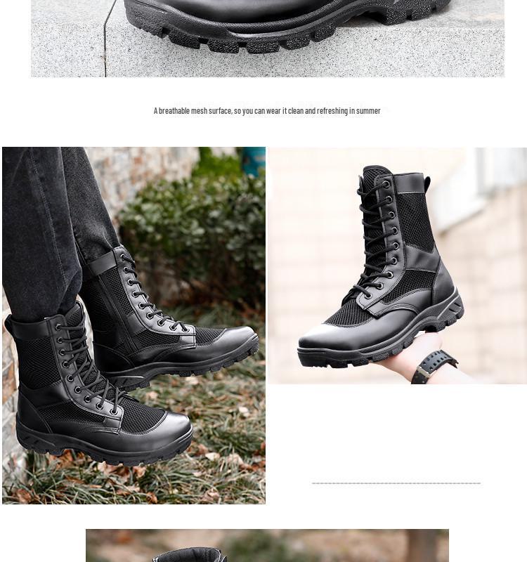 Pánské ultralehké prodyšné letní síťované pracovní boty na zip - Bezpečnostní a turistické boty