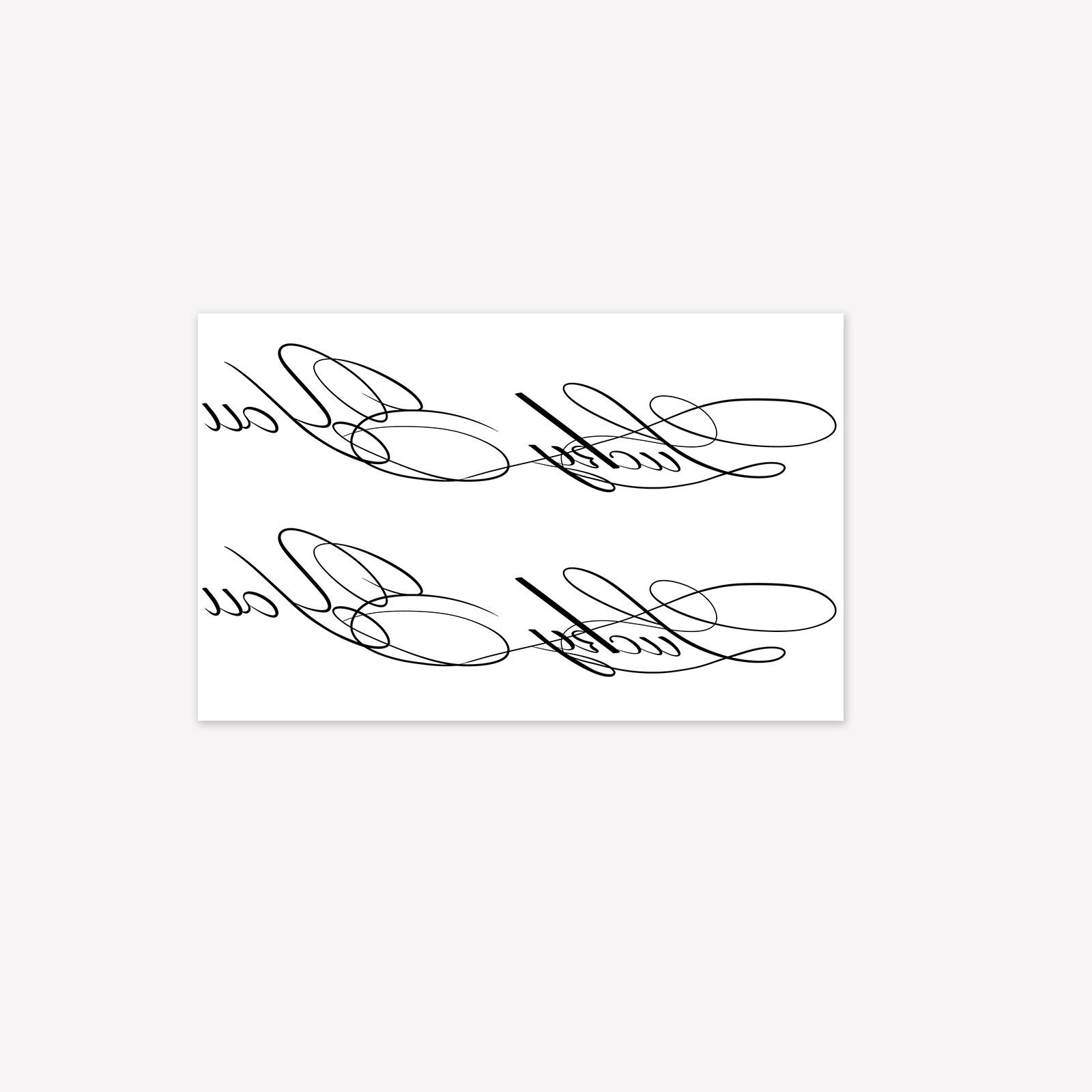 

Flower Body English Tattoo Sticker Lucky You Back Collarbone Waterproof Sticker, Long-Lasting Simulation Tattoo 12*19CM
