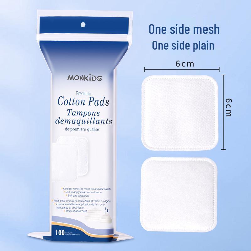 100-Piece Dual-Sided Round Cotton Makeup Remover Pads