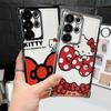 Cute Sanrios Hello Kitty Case for Samsung Galaxy S25 Edge S22 Ultra S21 Plus S23 S20 FE S24 Soft Cover