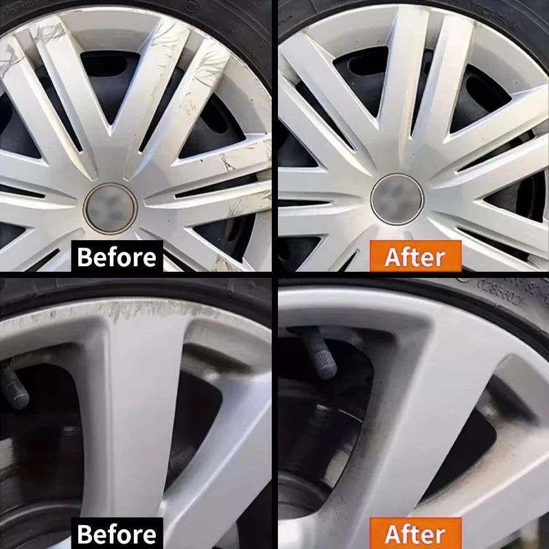 Car Wheel Hub Scratch Refurbishment Paste, Tire Rim Scratch Paint Repair Paste - Aluminum and Steel Rings Dent Restore Care