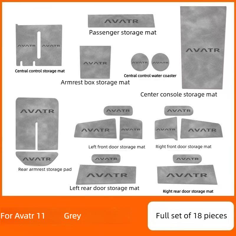 Suitable for Avatr 11 center console silicone pad wireless charging water cup protective pad automotive parts