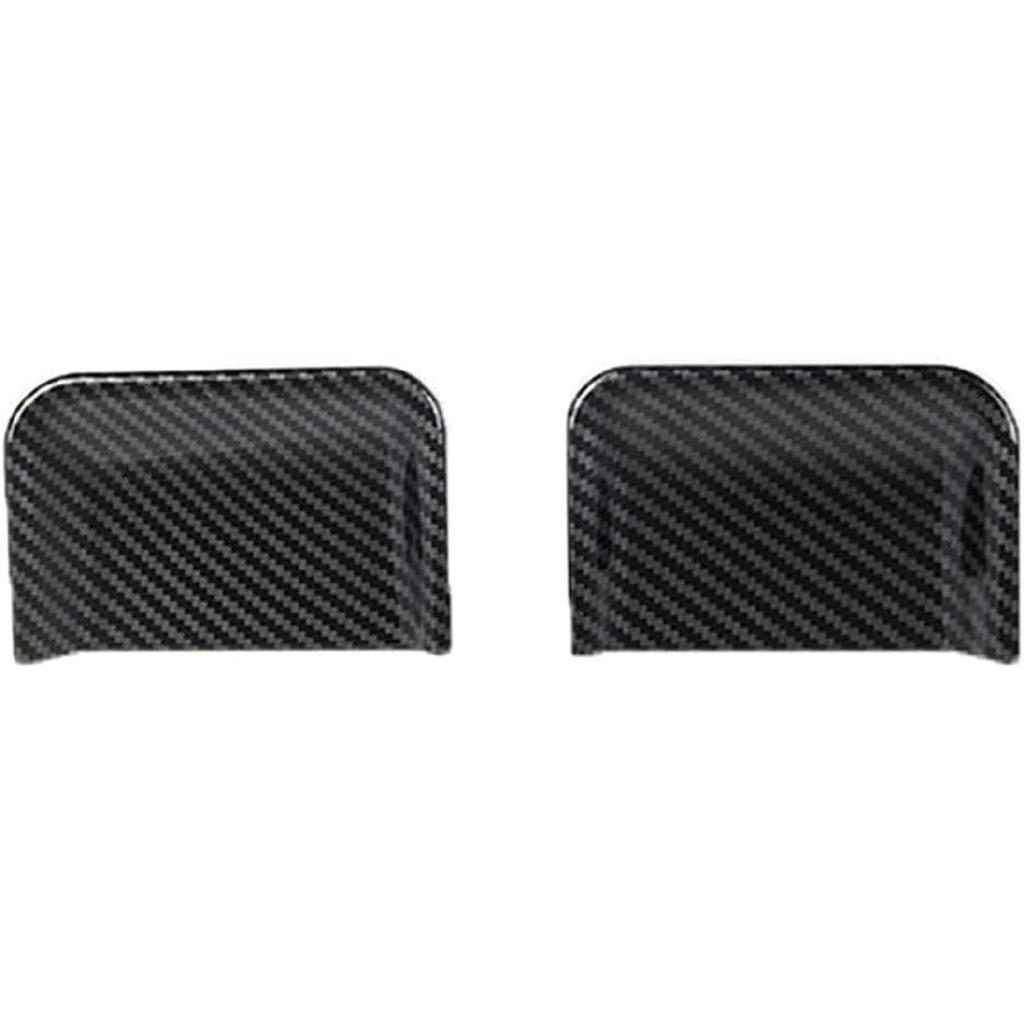 Korlot kolfiber inre bakdörrhandtagsskålskydd lister tillbehör för Ford F150 2021+, för 2023 F250 F350 Super Duty (Bakdörr)