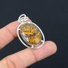 Sterling Silver Oval Natural Mariam Jasper Wedding Sister New Boho Pendant
