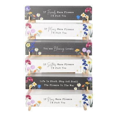 Wild Flowers Hanging Sign (Pack of 36)