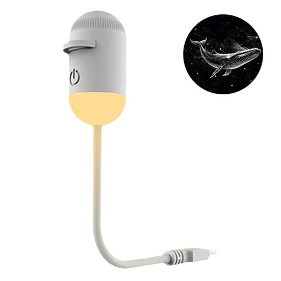 

Portable Starry Sky Projector Night Light with Adjustable Brightness & 360-degree Rotation, USB Rechargeable Star Projector Lamp, Dual Modes Ambient A