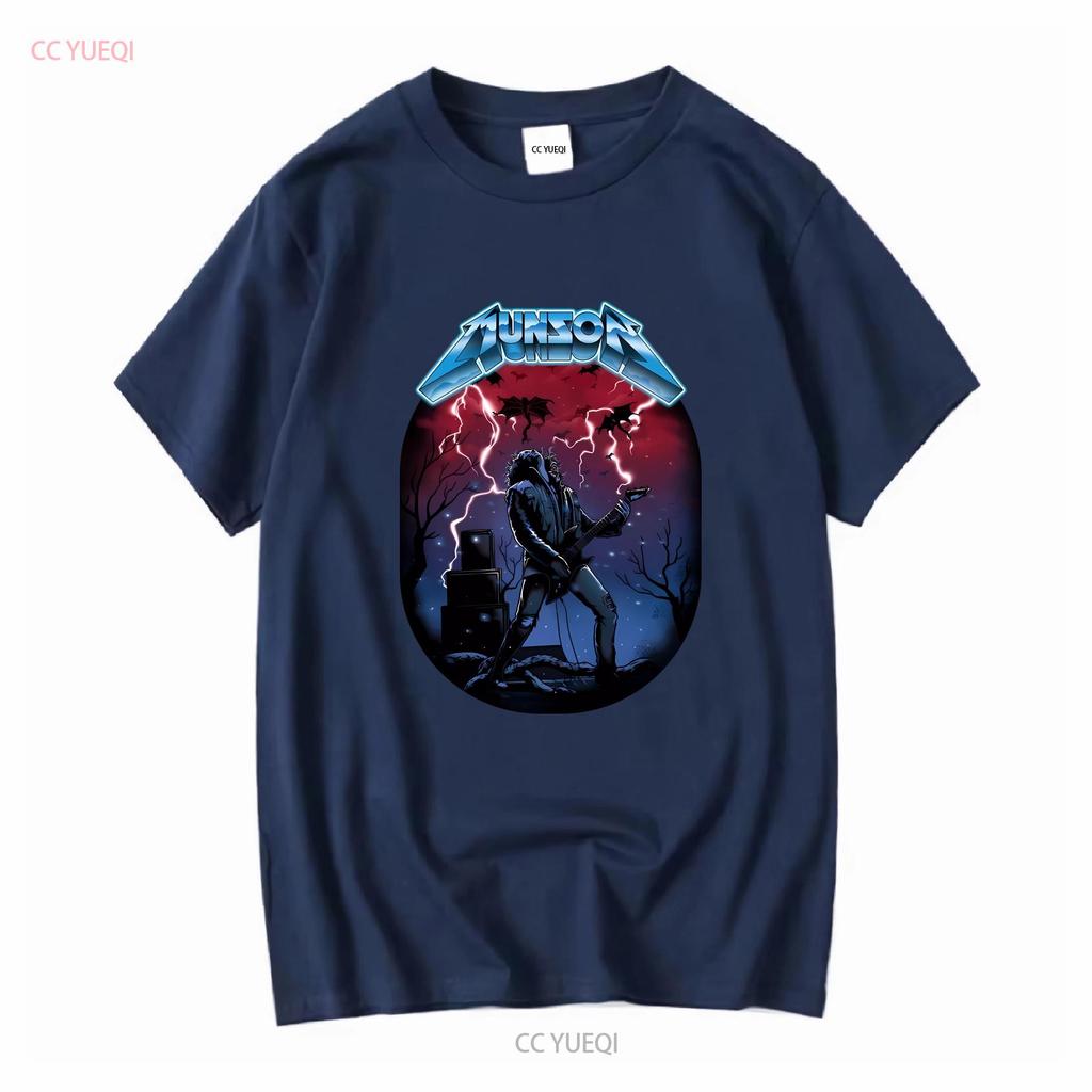 Eddie Play Guitar Stranger for ST4 Fans MunSon T Shirt vintage Washed Versatile Soft Unisex Stretched homme Comfortable