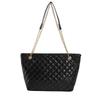 Borsa Tote Elegante a Colore Solido di Grande Capacità con Raffinato Design Trapuntato per l'Uso Quotidiano