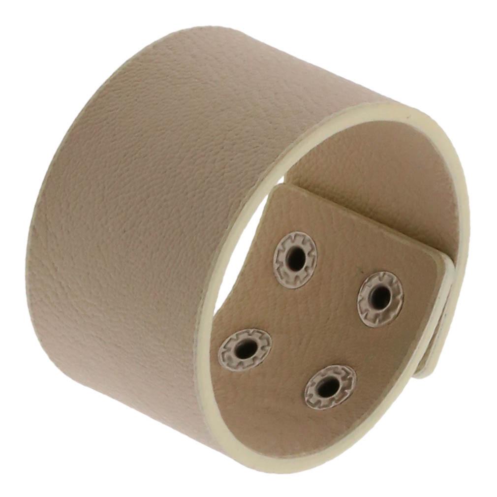 

Широкий браслет из нержавеющей стали на застежке: Панк Готический Браслет из ПУ кожи