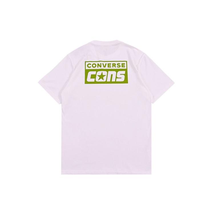 Converse CONS Graphic T-Shirt Asia Sizing White Green Men s 10021134-A10 L