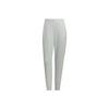 City Escape Knit Pants Solid Color Logo Elastic Waist Cuffed Knit Sports Pants Women Pants Silver-Gray IS6766