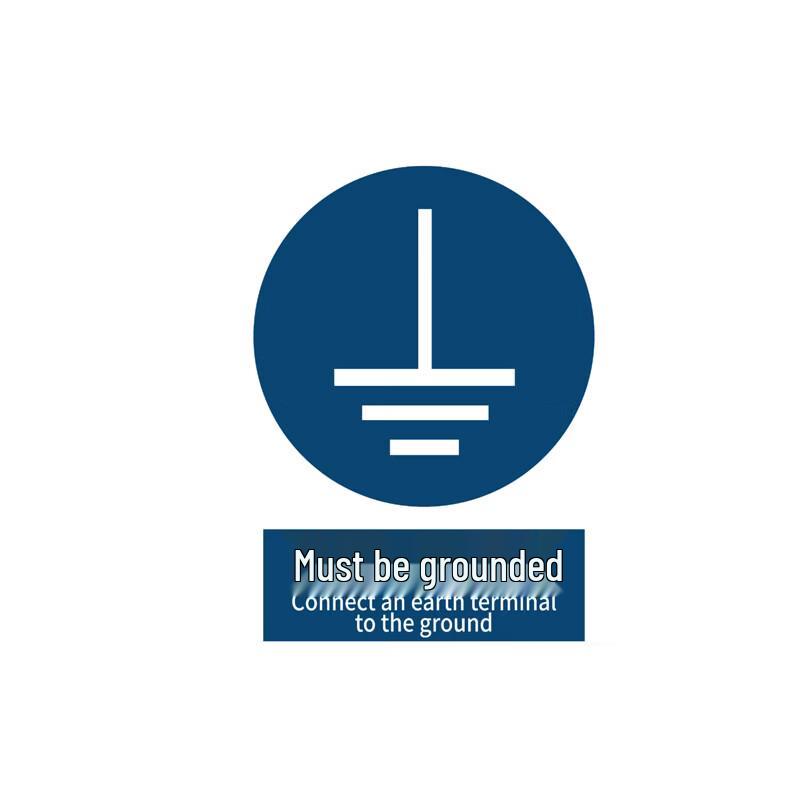 QianYi 2cm Removable Outdoor Grounding Warning Decal